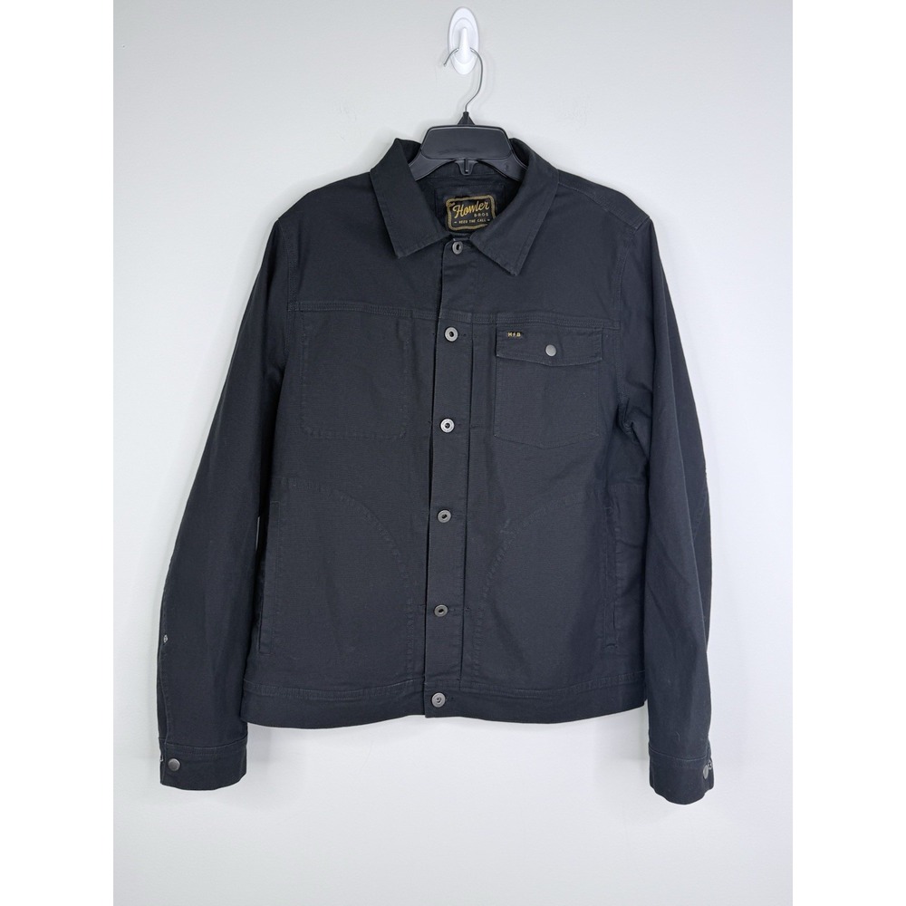 Howler Brothers Bros Black Depot Jacket Men's Large Button Western Rodeo Trucker